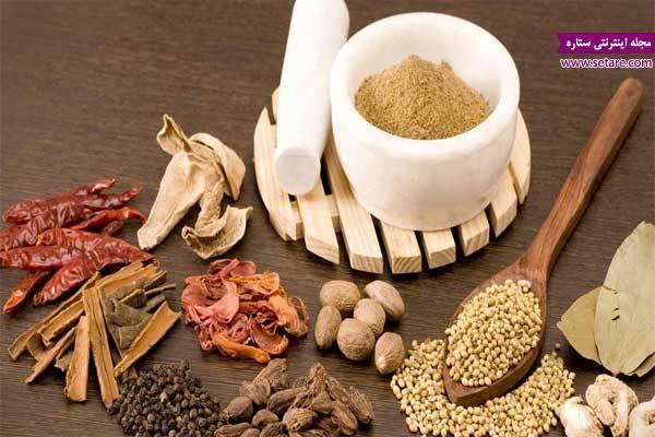 داروهای گیاهی لاغری در قفسه آشپزخانه